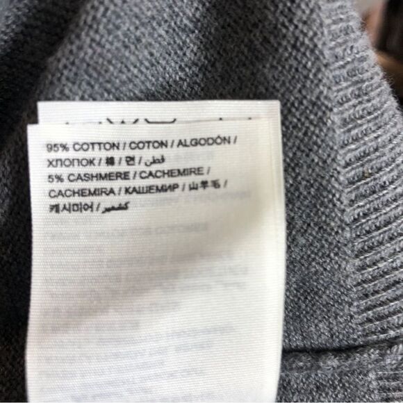 SUPERDRY Grey Pullover Cashmere Blend Melange Sweater Size Large - Picture 7 of 8